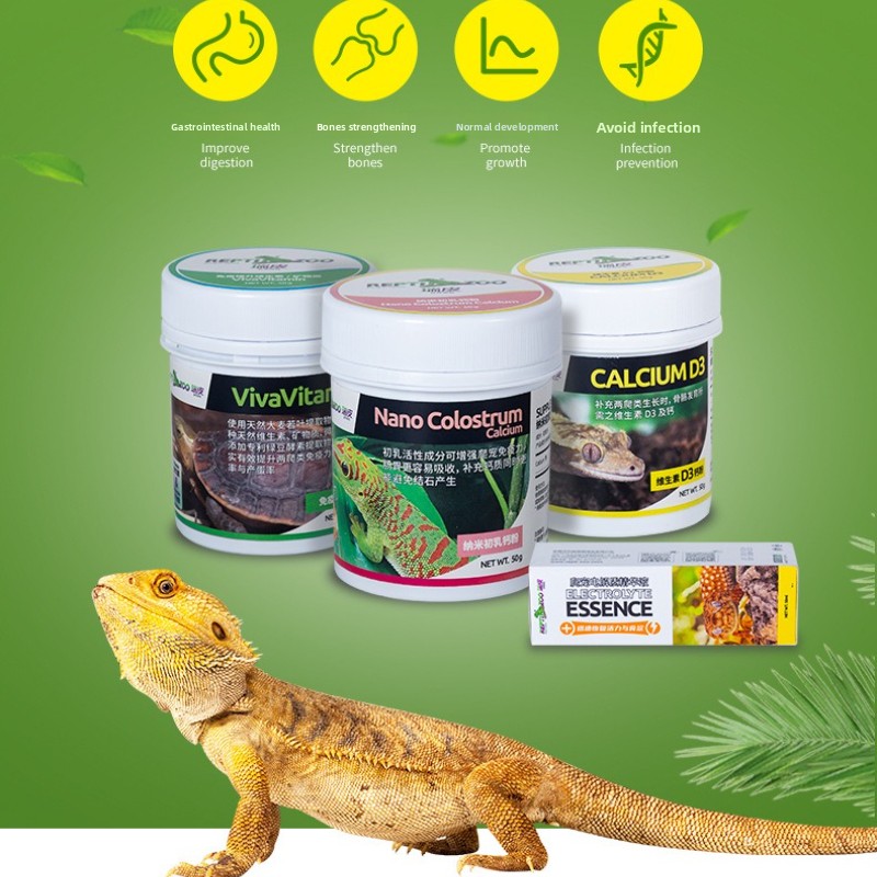 Calcium Powder Reptile - Reptizoo Bubuk Kalsium Reptil D3- Suplemen