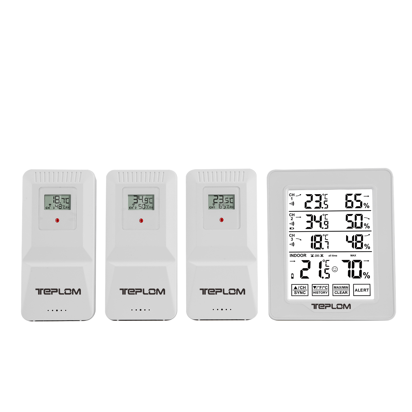 Digital Hygrometer Probe - Termometer Higrometer Digital Nirkabel 3-In-1 untuk