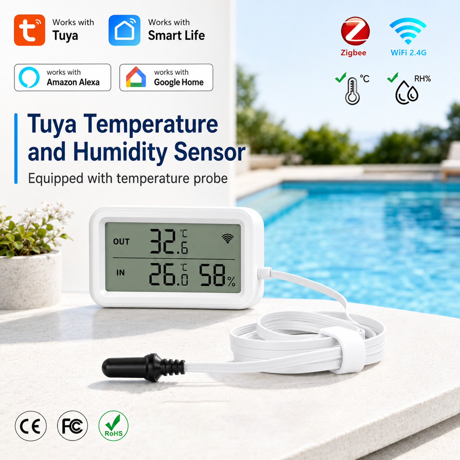 Sensor Suhu Kelembaban Ekstern - Digital Hygrometer Probe ulasan dan harga