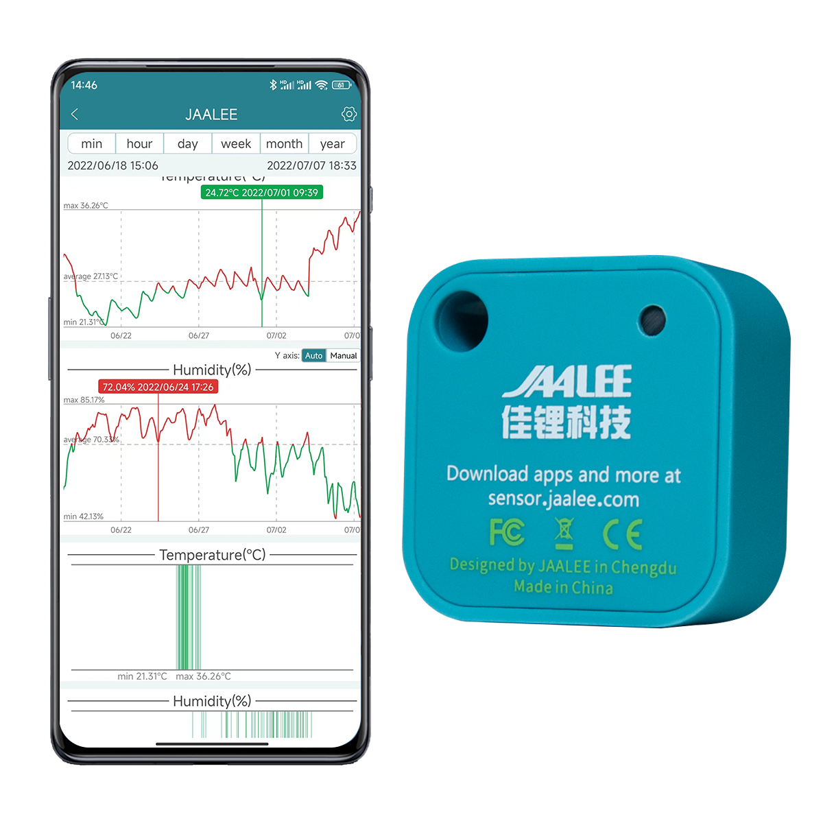 Jaalee JHT termometer Sensor s - Digital Hygrometer Probe ulasan dan harga